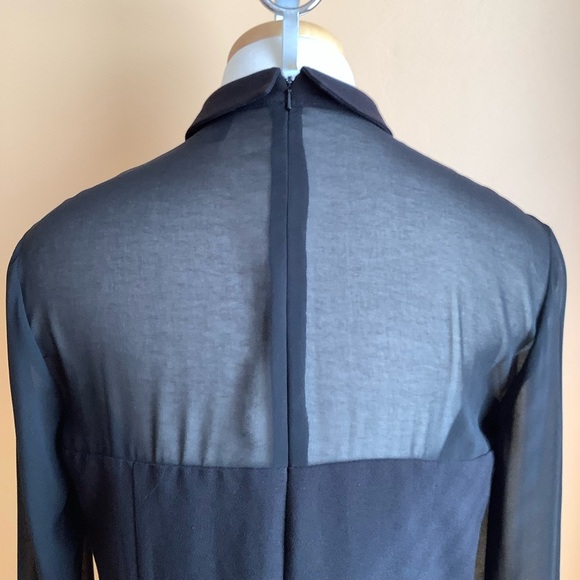 ASOS Black Sheer Detail Romper Size 8 - Picture 6 of 14